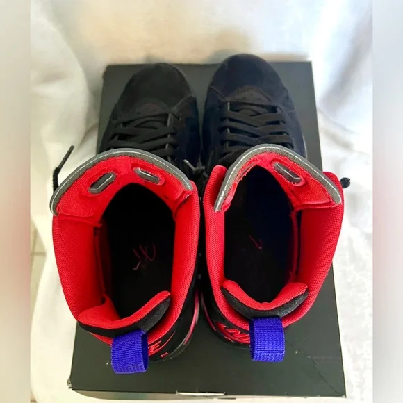 Men’s/Teen Jordan MVP, size 8.5, Black/Dark Concord Raptor - Picture 4 of 12